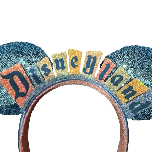 Disneyland Marquee Sign Ears Headband Disney Parks Happiest Place Edition US NWT